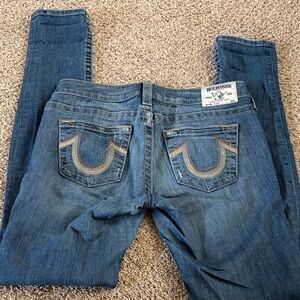 True Religion Women's Skinny Jeans in Classic Blue